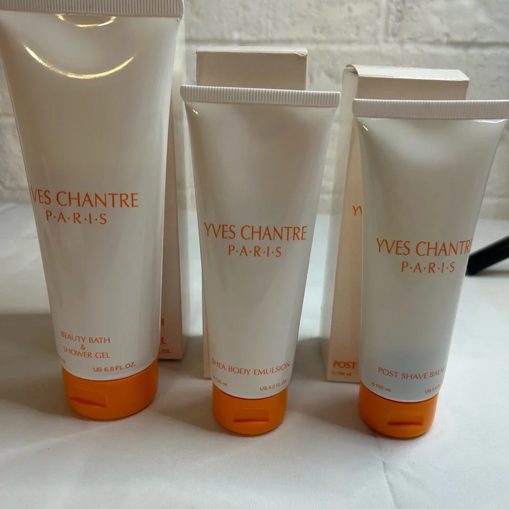 Yves Chantre Paris Shea Body Emulsion Post Shave Balm Beauty Bath & Shower Gel